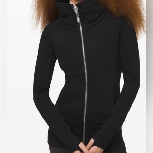 lululemon athletica Jackets & Blazers - Lululemon Radiant Jacket II black full zip sweatshirt Sz 6